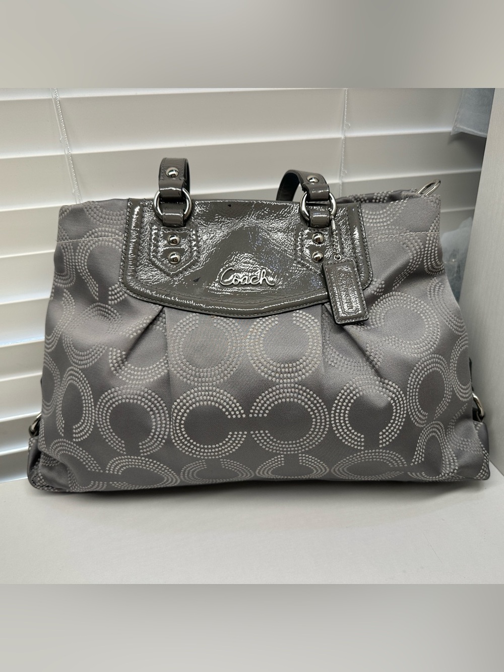 Coach Ashley Dotted Op Art Carryall
